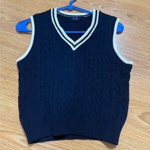 Brandy Melville Black V-Neck Sweater Vest